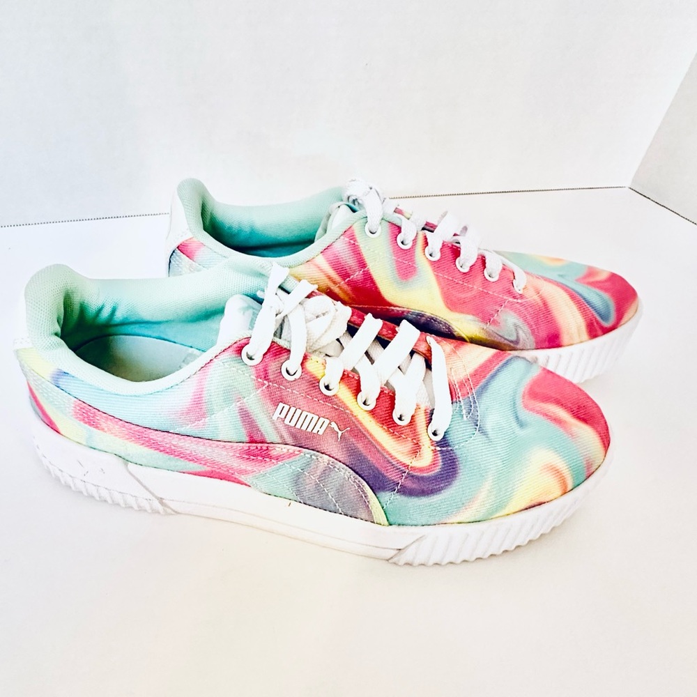 Puma Kids' Carina Swirl Sneakers Size 7 Children’s